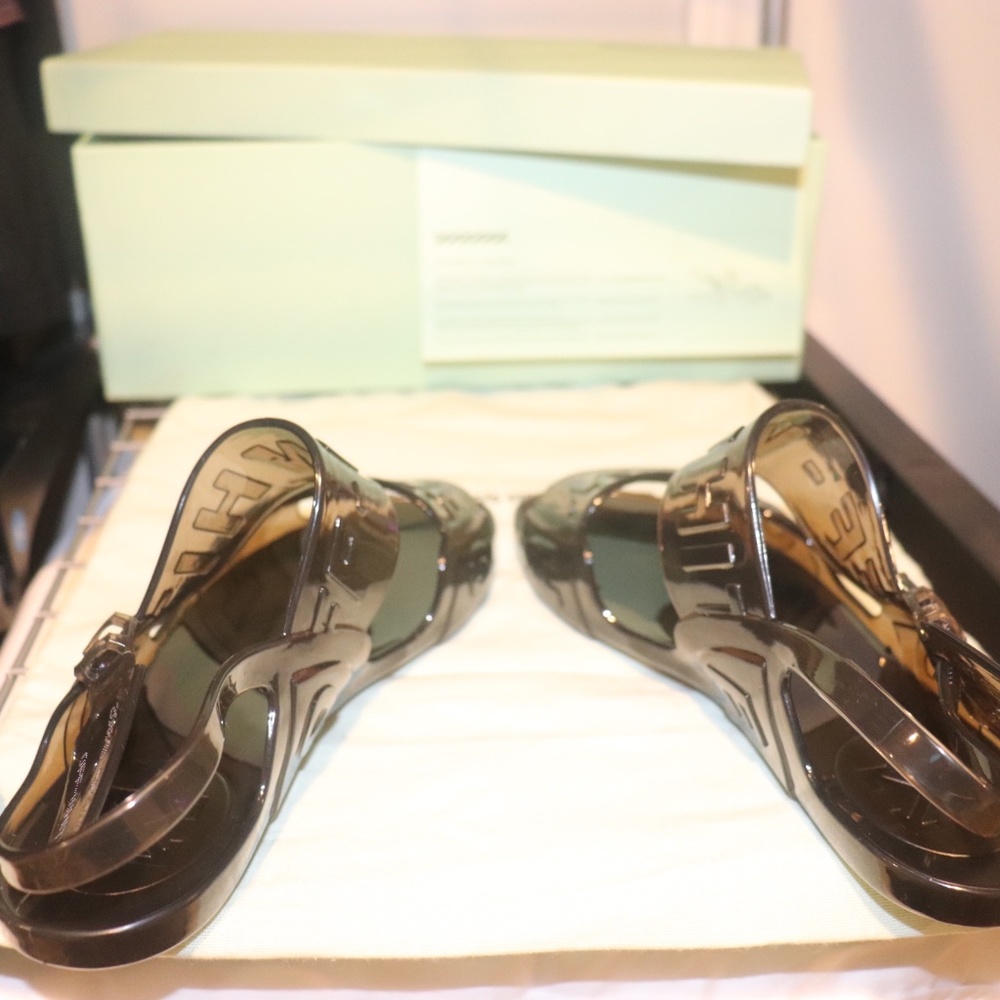 Off-White Jelly Sandals